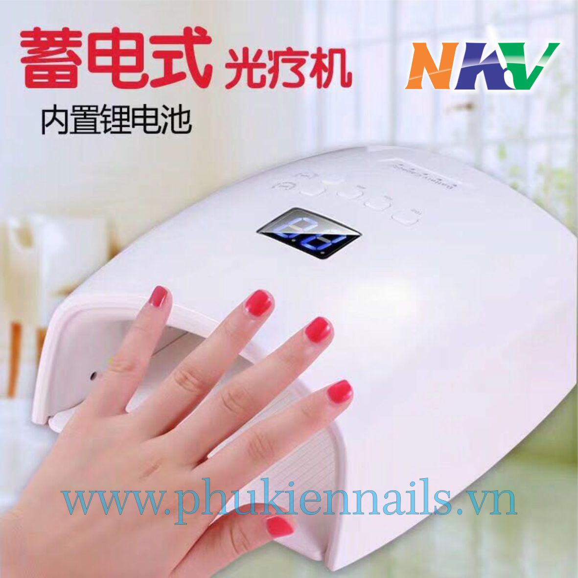 máy hơ gel tích điện